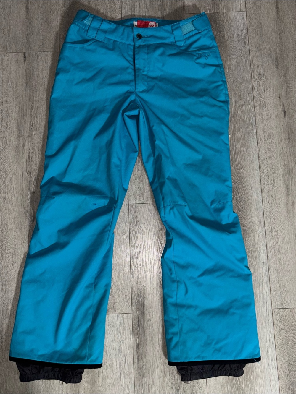 Orage Blue Waterproof Snowboarding Ski Pants Adjustable Waist Size Medium